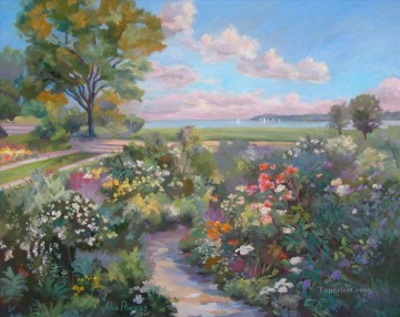 Garden with a Wiew Oil Paintings